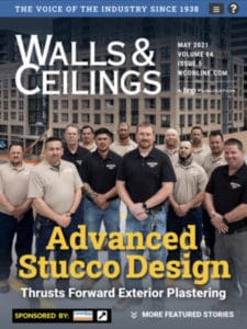 Walls & Ceilings Magazine Cover